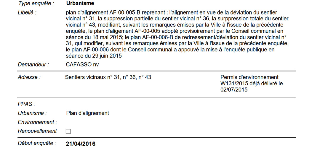 Lire la suite à propos de l’article Permis d&rsquo;urbanisme de la mégaprison caché aux citoyens