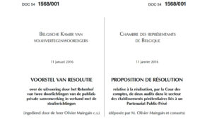 Lire la suite à propos de l’article Prison Gate. 1 : une proposition de résolution pour faire toute la clarté sur le financement des nouvelles prisons