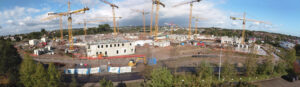 Panorama du chantier de construction de la mégaprison de Haren - Crédits : Cafasso